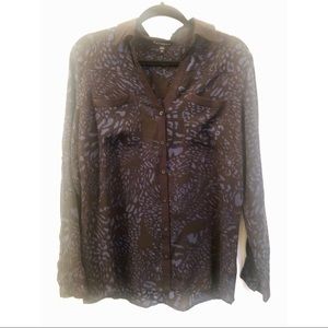 Express Button Down Blouse